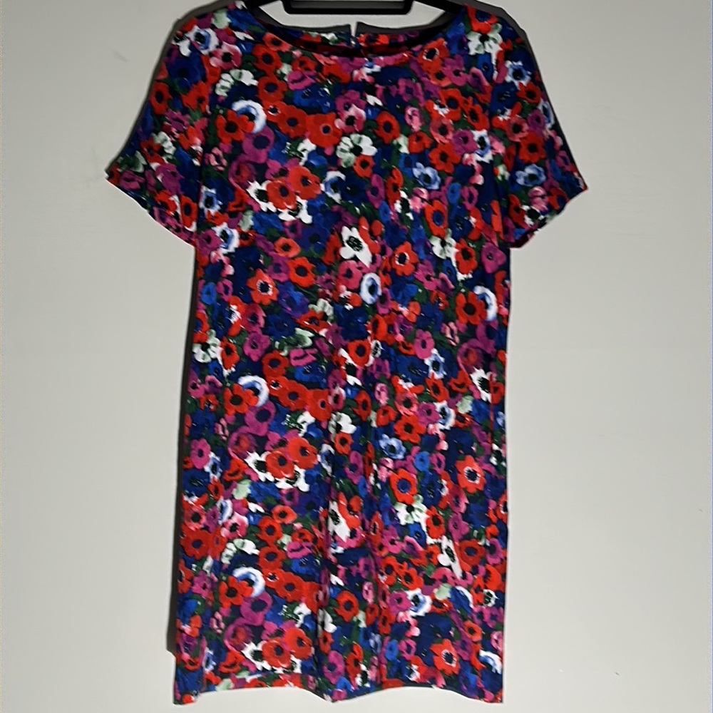 A line floral dress